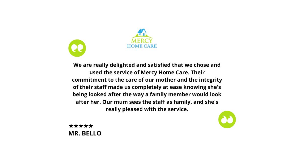Testimonial Mercy Home Care