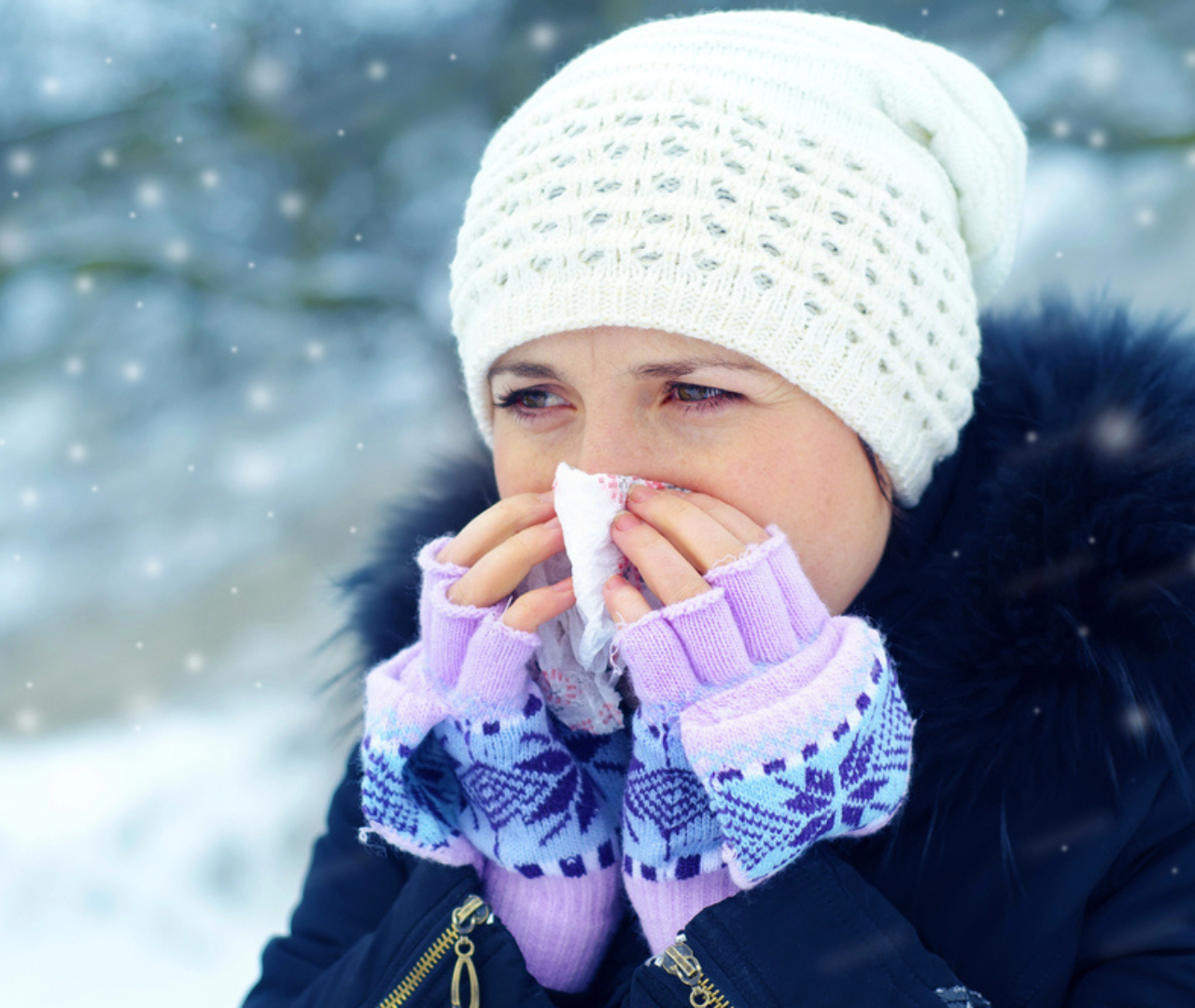 What are simple ways to prevent COPD flare-ups during colder months?